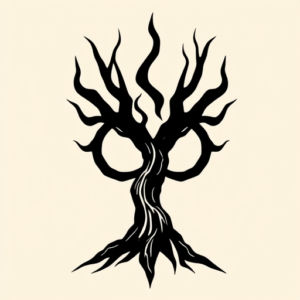 Blackout Yggdrasil Tattoo