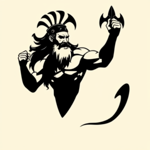 Blackout Zeus Tattoo