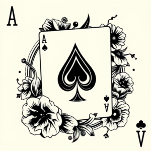 Blackwork Ace Tattoo