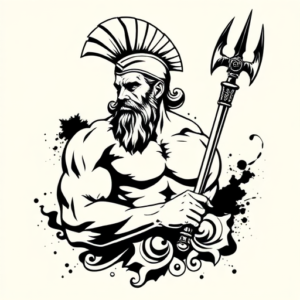 Blackwork Achilles Tattoo