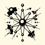 Blackwork Atomic Tattoo