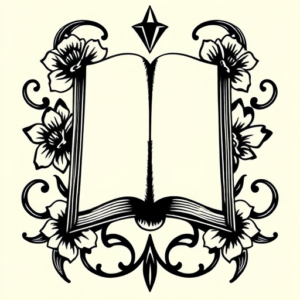 Blackwork Book Tattoo