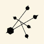 Blackwork Coordinates Tattoo