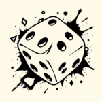 Blackwork Dice Tattoo