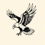 Blackwork Eagle Tattoo