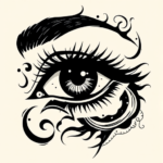 Blackwork Eye Tattoo