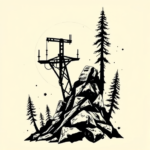 Blackwork Fallout Tattoo