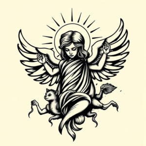 Blackwork Heaven Tattoo