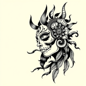 Blackwork Kali Tattoo