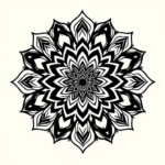 Blackwork Mandala Tattoo