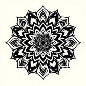 Blackwork Mandala Tattoo