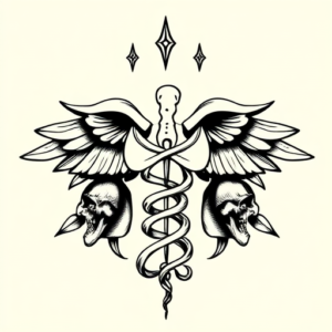 Blackwork Medical Tattoo