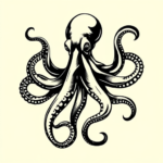 Blackwork Octopus Tattoo