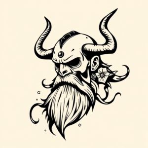 Blackwork Odin Tattoo