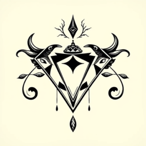 Blackwork Planchette Tattoo