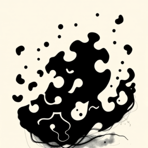 Blackwork Puzzle Tattoo