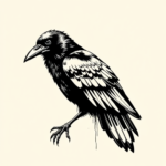 Blackwork Raven Tattoo