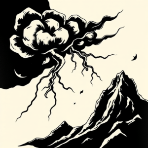 Blackwork Storm Tattoo