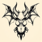 Blackwork Succubus Tattoo