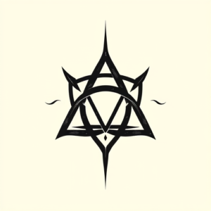Blackwork Triquetra Tattoo