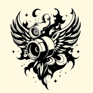 Blackwork Turbo Tattoo