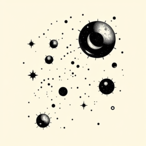 Blackwork Universe Tattoo