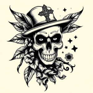 Blackwork Voodoo Tattoo