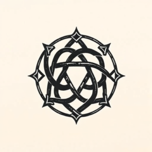 Blackwork Yggdrasil Tattoo