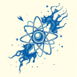Blue Ink Atomic Tattoo