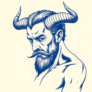 Blue Ink Incubus Tattoo