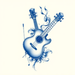 Blue Ink Music Tattoo