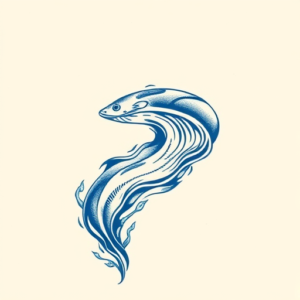 Blue Ink River Tattoo