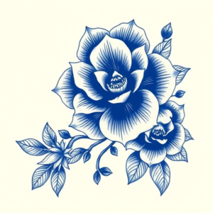 Blue Ink Sampaguita Tattoo