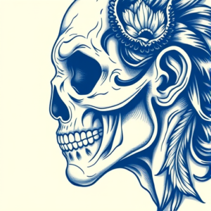 Blue Ink Voodoo Tattoo