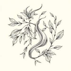 Botanical Aquarius Tattoo