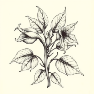 Botanical Aries Tattoo