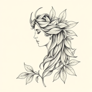 Botanical Athena Tattoo