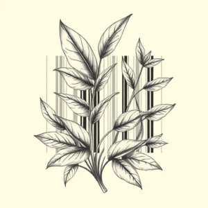 Botanical Barcode Tattoo