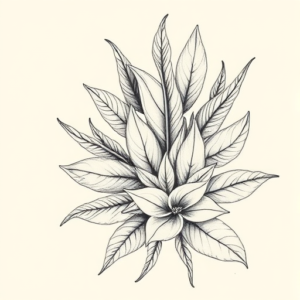 Botanical Beach Tattoo