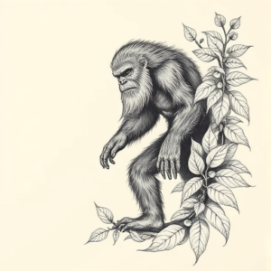 Botanical Bigfoot Tattoo