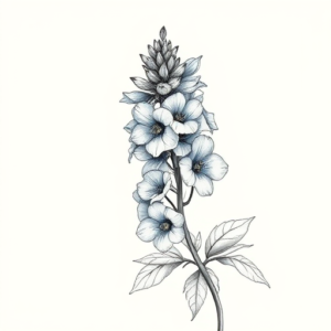 Botanical Bluebonnet Tattoo