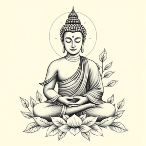 Botanical Buddha Tattoo