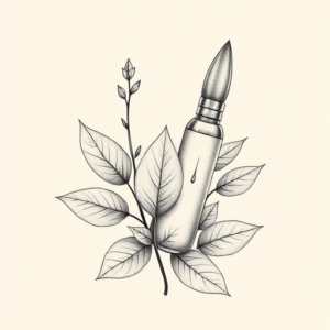 Botanical Bullet Tattoo