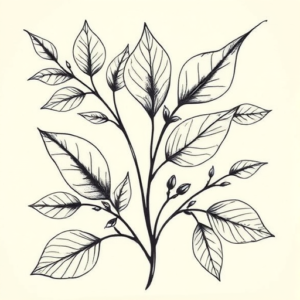 Botanical Card Tattoo