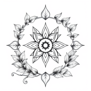 Botanical Chakra Tattoo