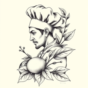 Botanical Chef Tattoo