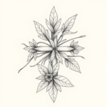 Botanical Cross Tattoo