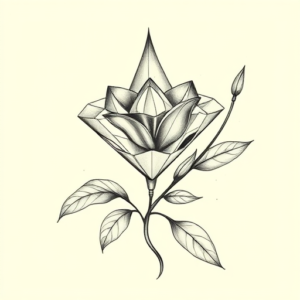 Botanical Diamond Tattoo