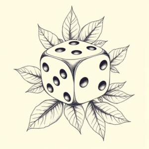 Botanical Dice Tattoo