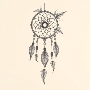 Botanical Dreamcatcher Tattoo
